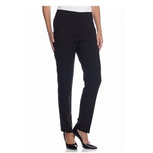 Elie Tahari black Jenny straight leg slack trouser pants NWT size 6